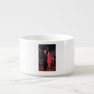 American President John Kennedy Christmas Card Bowl