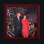 American President John Kennedy Christmas Card Gift Box<br><div class="desc">The year was 1962. President John F. Kennedy and First Lady Jacqueline Kennedy were at the height of their popularity, and the White House was abuzz with excitement as the holiday season approached. The First Lady, known for her impeccable taste and attention to detail, had meticulously planned the White House...</div>