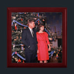 American President John Kennedy Christmas Card Gift Box<br><div class="desc">The year was 1962. President John F. Kennedy and First Lady Jacqueline Kennedy were at the height of their popularity, and the White House was abuzz with excitement as the holiday season approached. The First Lady, known for her impeccable taste and attention to detail, had meticulously planned the White House...</div>