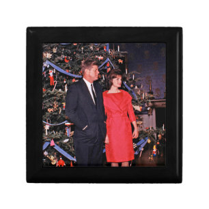 American President John Kennedy Christmas Card Gift Box