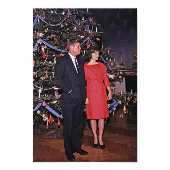 American President John Kennedy Christmas Card Photo Print (Front)