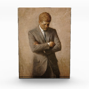 American President John Kennedy Painted Portrait  Acrylic Award