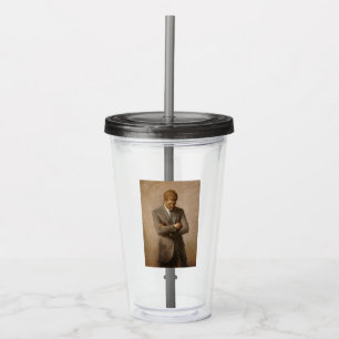American President John Kennedy Painted Portrait Acrylic Tumbler