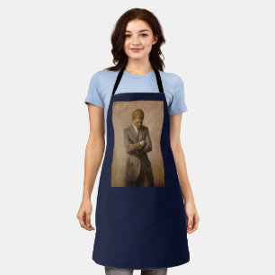 American President John Kennedy Painted Portrait Apron