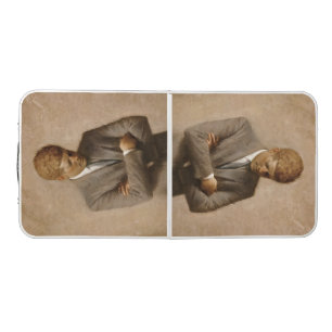 American President John Kennedy Painted Portrait  Beer Pong Table
