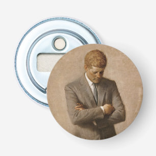 American President John Kennedy Painted Portrait  Bottle Opener