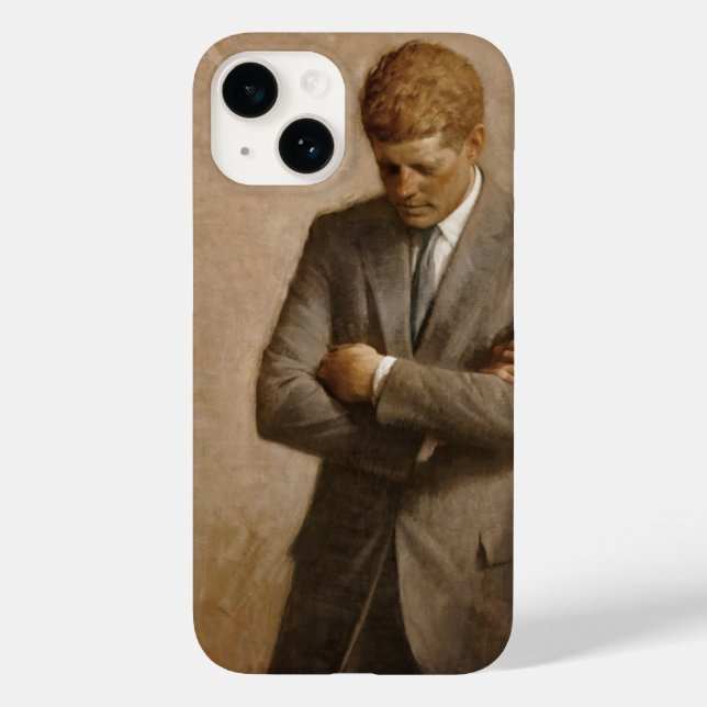 American President John Kennedy Painted Portrait  Case-Mate iPhone Case (Back)