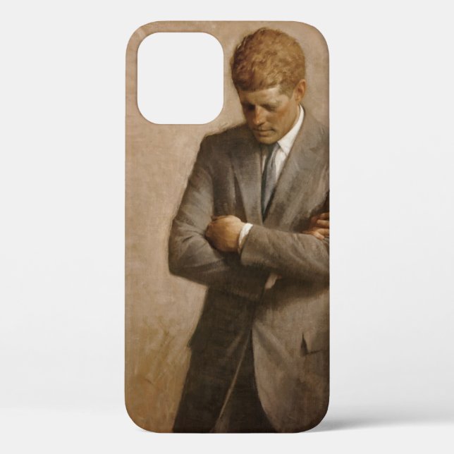 American President John Kennedy Painted Portrait  Case-Mate iPhone Case (Back)