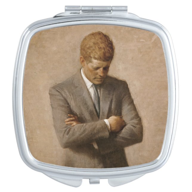 American President John Kennedy Painted Portrait  Compact Mirror (Front)