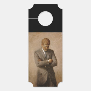 American President John Kennedy Painted Portrait  Door Hanger