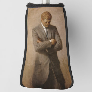 American President John Kennedy Painted Portrait Golf Head Cover