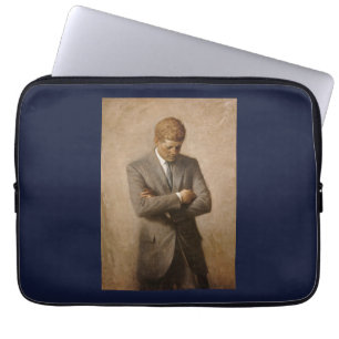 American President John Kennedy Painted Portrait Laptop Sleeve