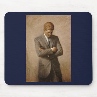American President John Kennedy Painted Portrait Mouse Pad