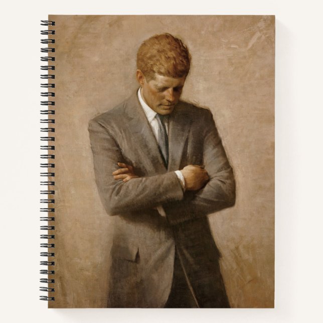 American President John Kennedy Painted Portrait  Notebook (Front)