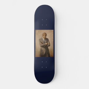 American President John Kennedy Painted Portrait Skateboard