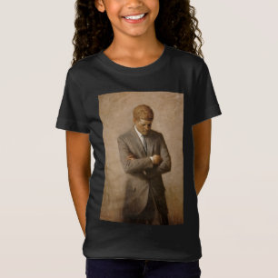 American President John Kennedy Painted Portrait  T-Shirt
