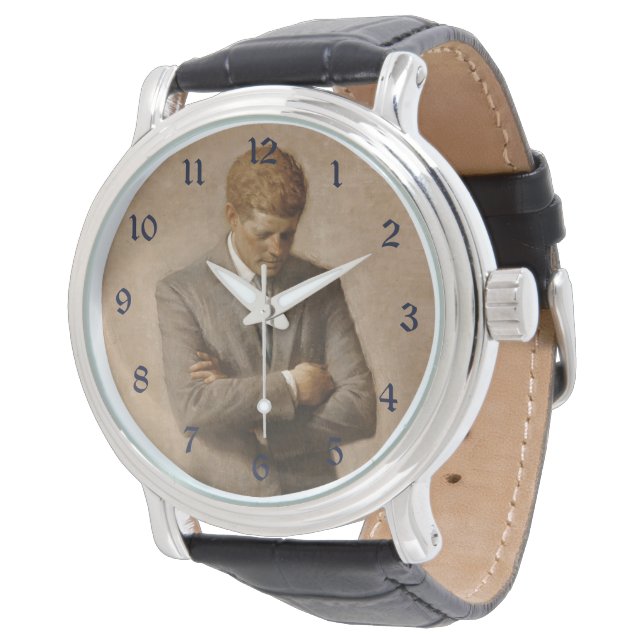 American President John Kennedy Painted Portrait  Watch (Angled)
