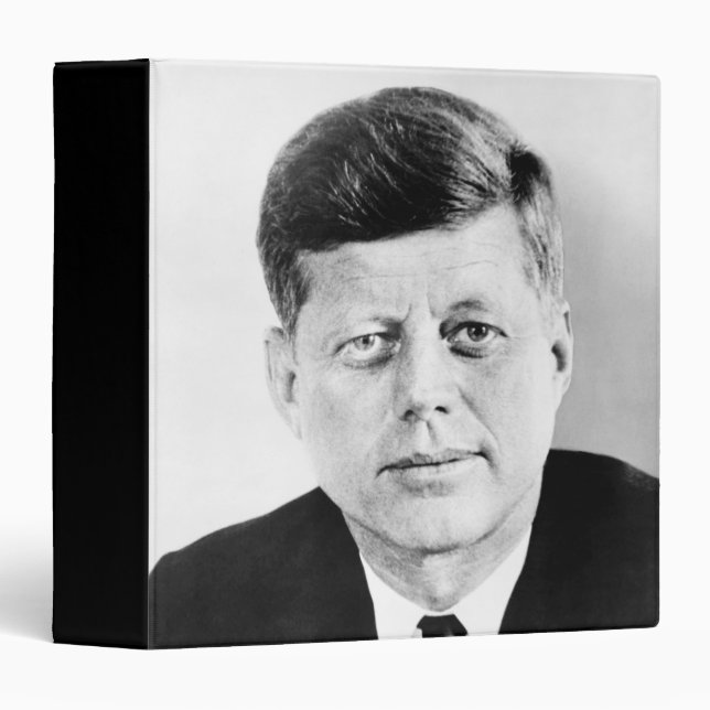 American President John Kennedy Presidential Photo 3 Ring Binder (Front/Spine)