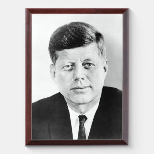 American President John Kennedy Presidential Photo Award Plaque