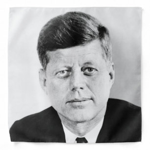 American President John Kennedy Presidential Photo Bandana