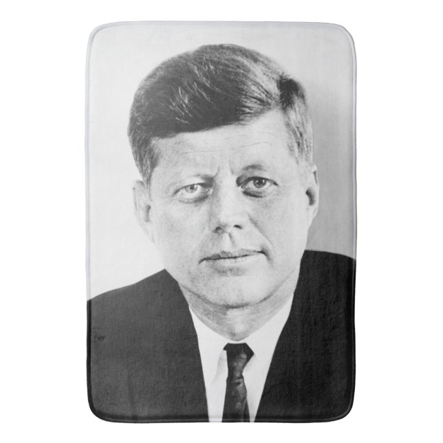 American President John Kennedy Presidential Photo Bath Mat (Front Vertical)