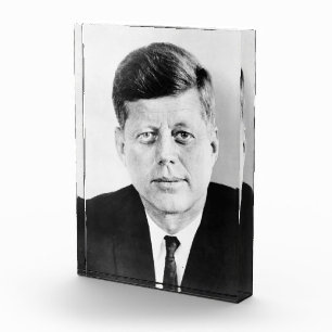 American President John Kennedy Presidential Photo Block