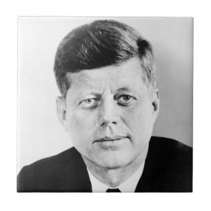 American President John Kennedy Presidential Photo Ceramic Tile