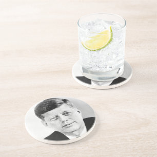 American President John Kennedy Presidential Photo Coaster