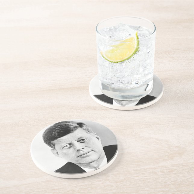 American President John Kennedy Presidential Photo Coaster (Side)