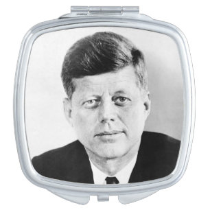 American President John Kennedy Presidential Photo Compact Mirror