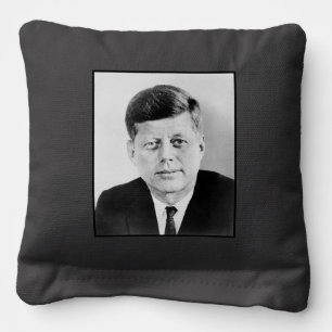 American President John Kennedy Presidential Photo Cornhole Bags