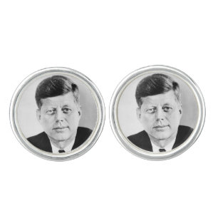 American President John Kennedy Presidential Photo Cufflinks