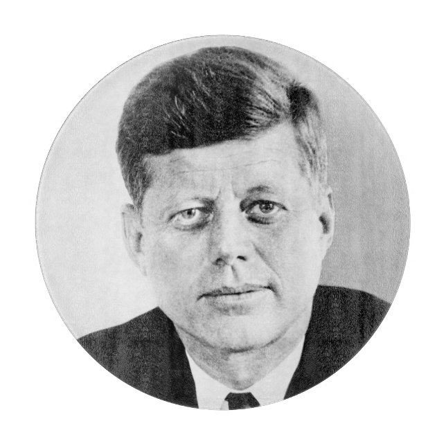American President John Kennedy Presidential Photo Cutting Board (Front)