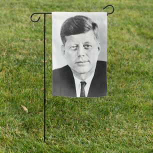 American President John Kennedy Presidential Photo Garden Flag