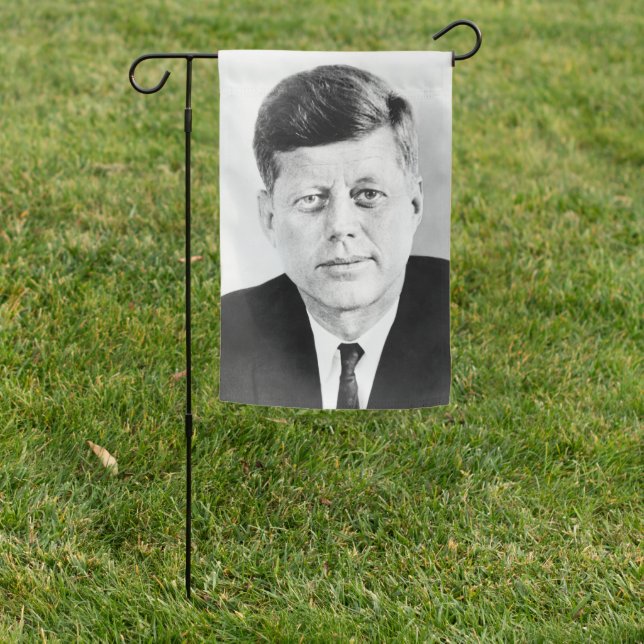 American President John Kennedy Presidential Photo Garden Flag (In SItu)