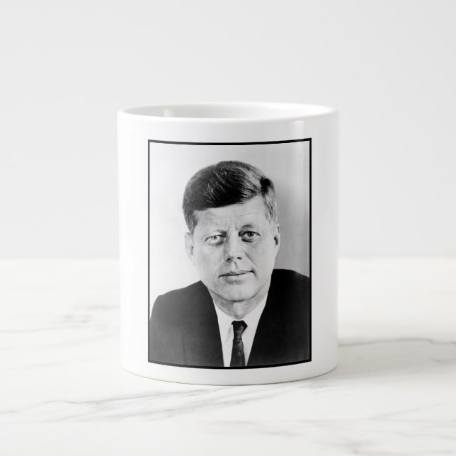 American President John Kennedy Presidential Photo Giant Coffee Mug (Front)
