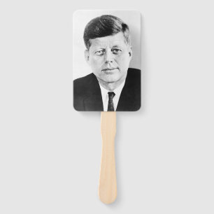American President John Kennedy Presidential Photo Hand Fan