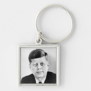 American President John Kennedy Presidential Photo Keychain