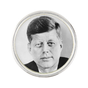 American President John Kennedy Presidential Photo Lapel Pin