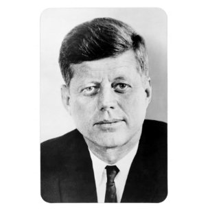 American President John Kennedy Presidential Photo Magnet