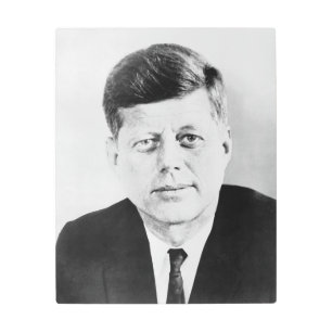 American President John Kennedy Presidential Photo Metal Print