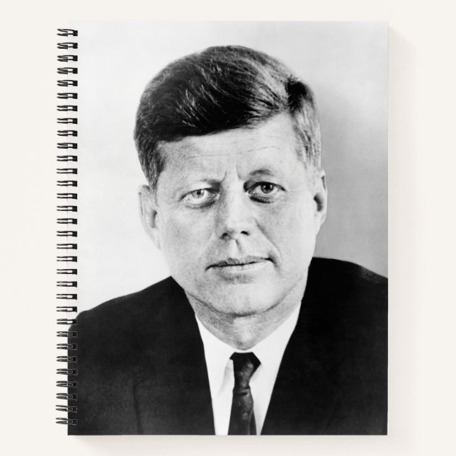 American President John Kennedy Presidential Photo Notebook (Front)
