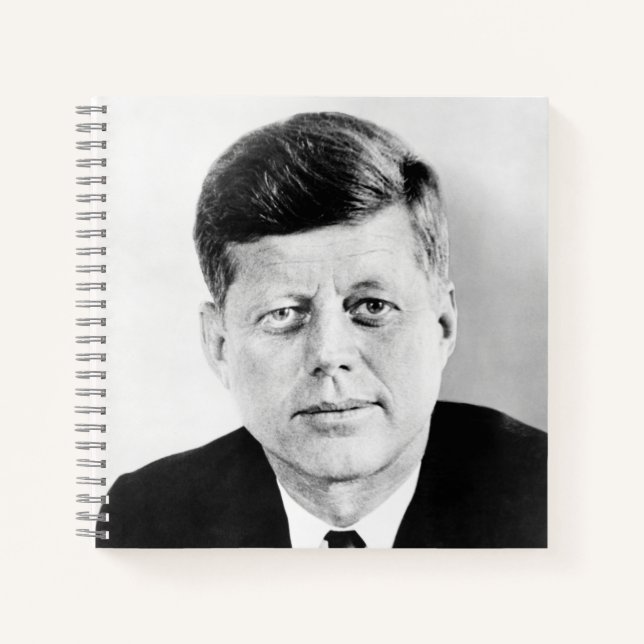 American President John Kennedy Presidential Photo Notebook (Front)