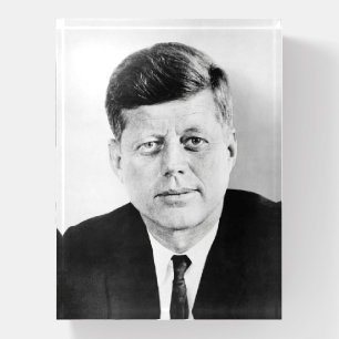 American President John Kennedy Presidential Photo Paperweight