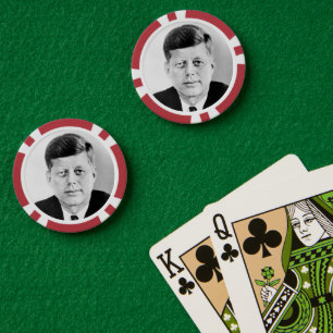 American President John Kennedy Presidential Photo Poker Chips