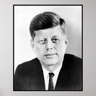American President John Kennedy Presidential Photo Poster