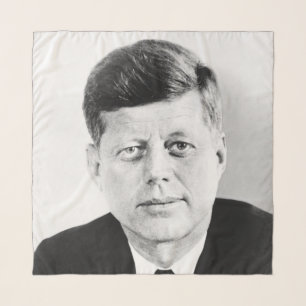 American President John Kennedy Presidential Photo Scarf