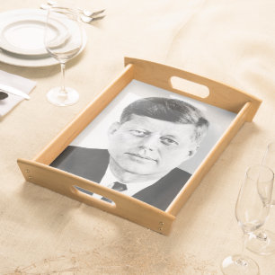 American President John Kennedy Presidential Photo Serving Tray