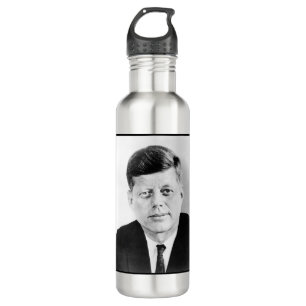 American President John Kennedy Presidential Photo Stainless Steel Water Bottle