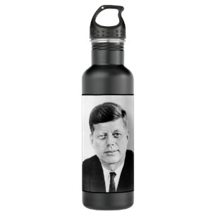 American President John Kennedy Presidential Photo Stainless Steel Water Bottle
